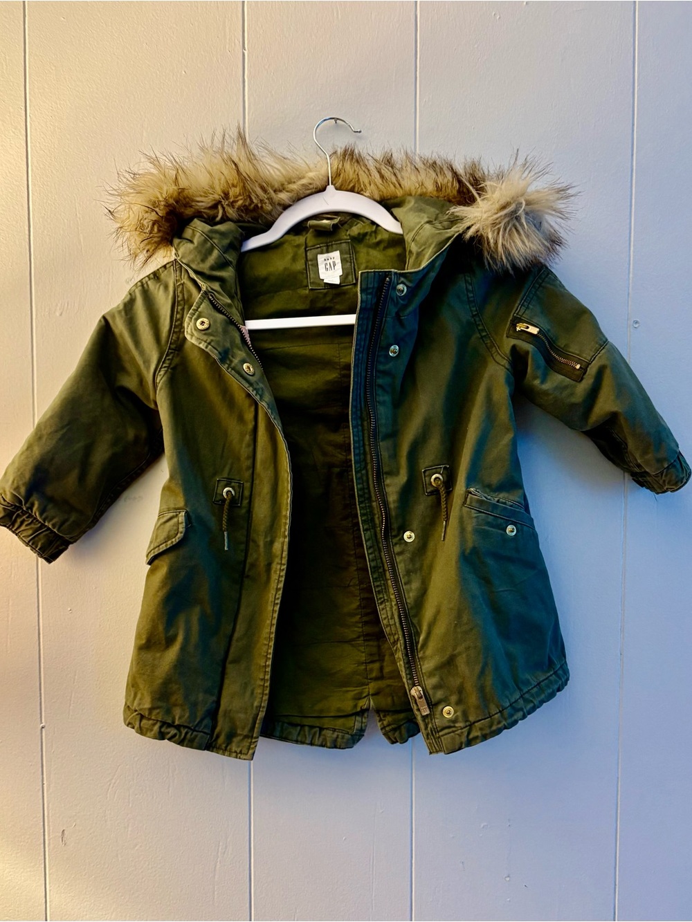 GAP Baby Toddler Olive Green Jacket